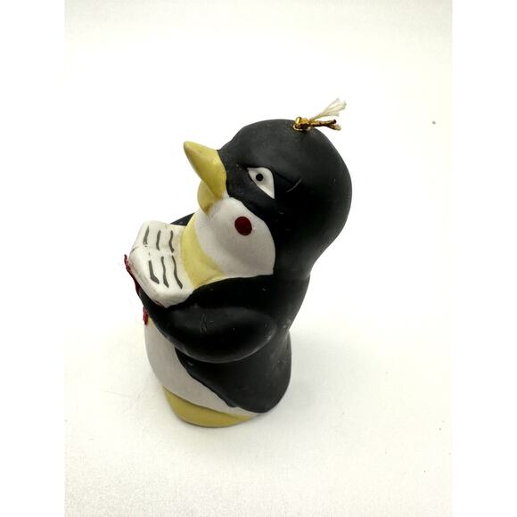 Vintage BOA Ceramic Penguin Holding A Book Bell - Picture 2 of 8